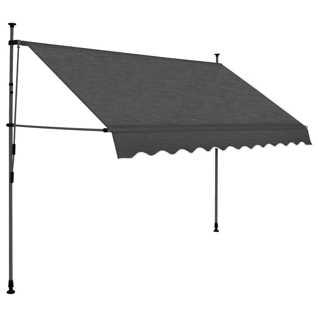 VidaXL Luifel 250cm Antraciet m. LED - 46% Korting!