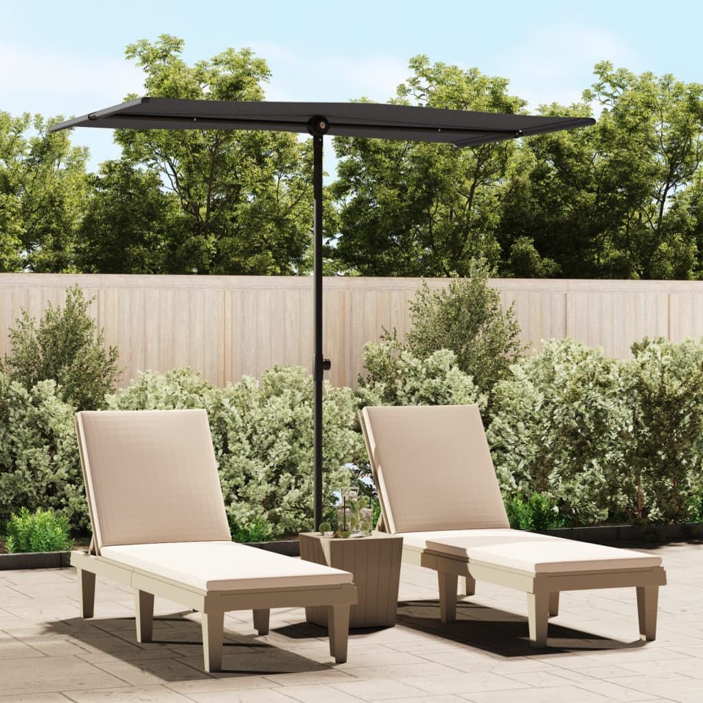 vidaXL Parasol Zwart 180x110cm - 56% Korting!