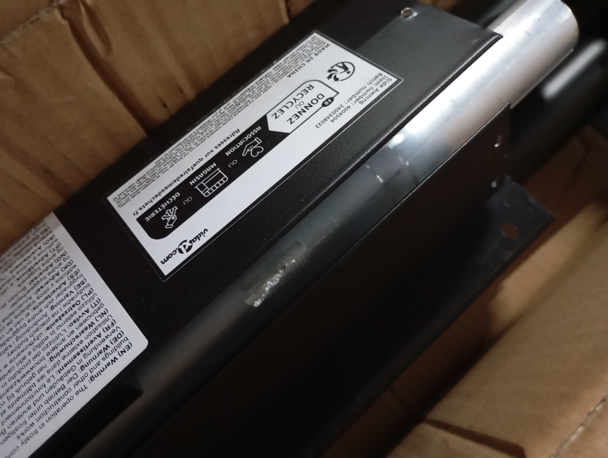 vidaXL Uittrekbaar Windscherm 140x600 Zwart - 64% Korting!
