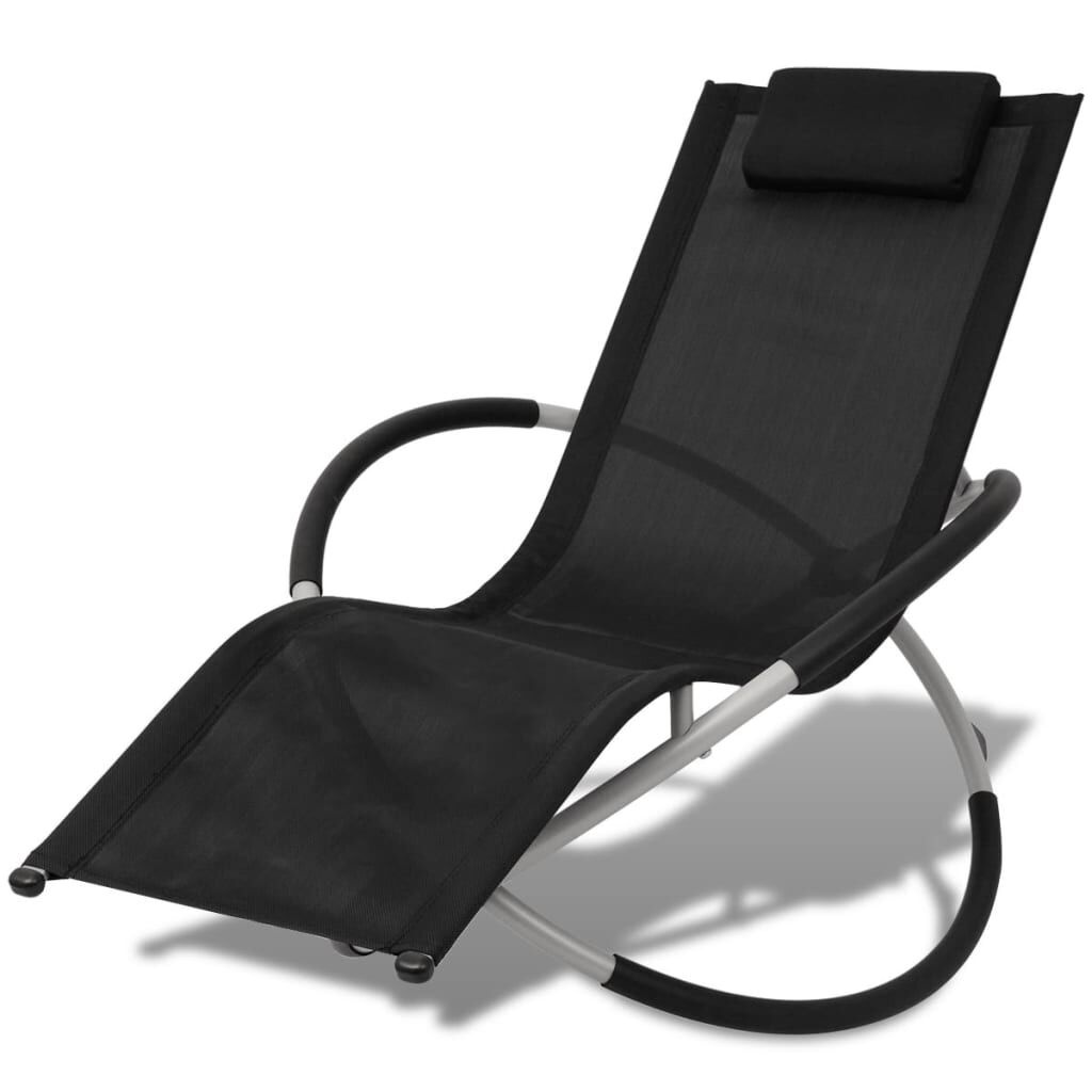 vidaXL Ligbed Zwart/Grijs - Showroommodel - 61% Korting!