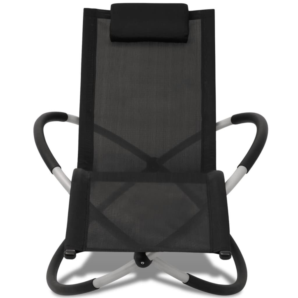 vidaXL Ligbed Zwart/Grijs - Showroommodel - 61% Korting!