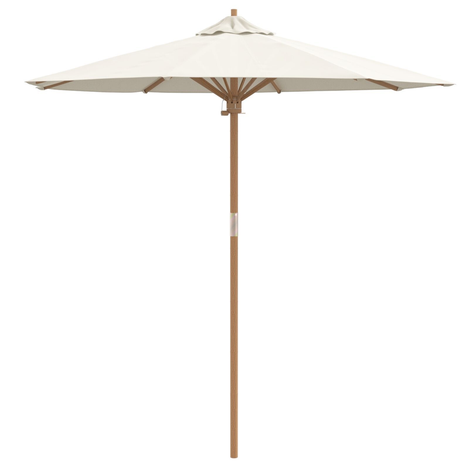 vidaXL Tuinparasol Crèmewit 217 x 217 x 230 cm Bamboe