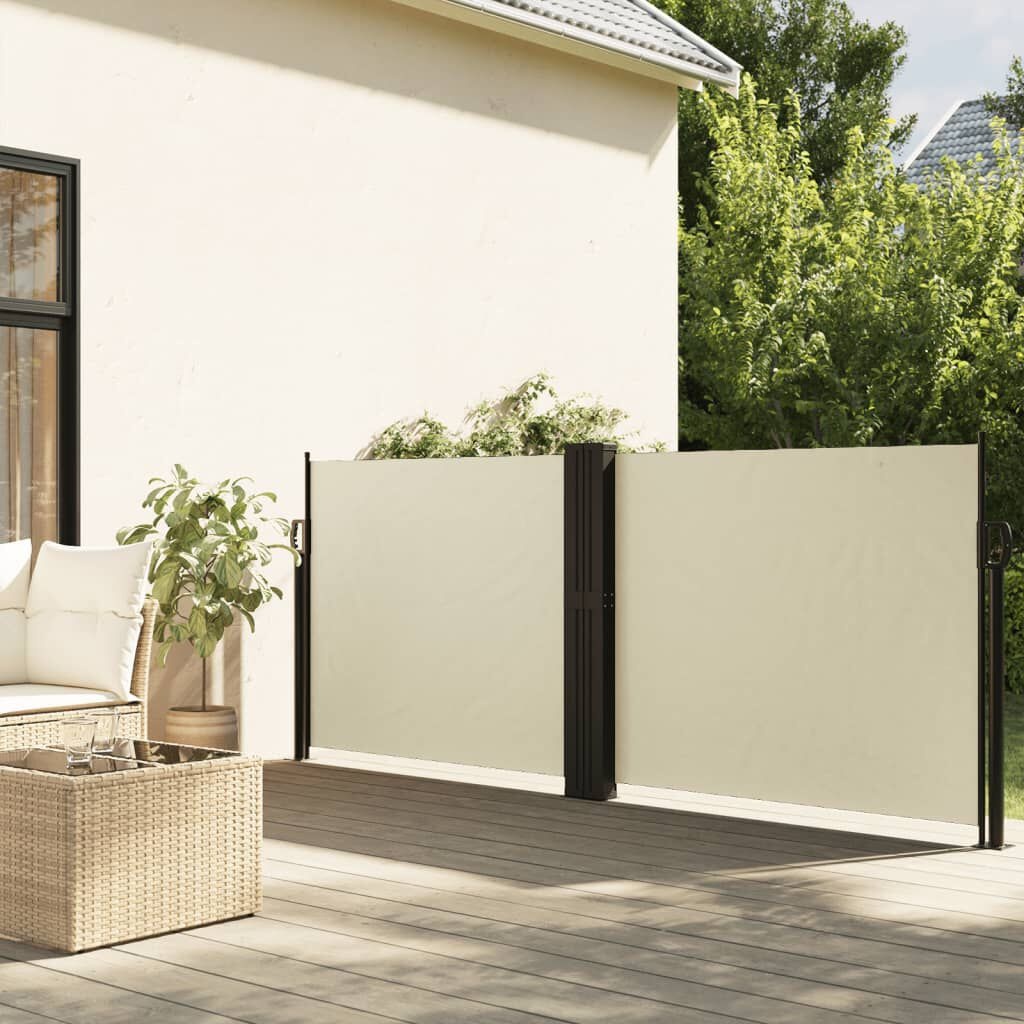 VidaXL Uittrekbaar Windscherm Crème 140x1200cm - 42% Korting!