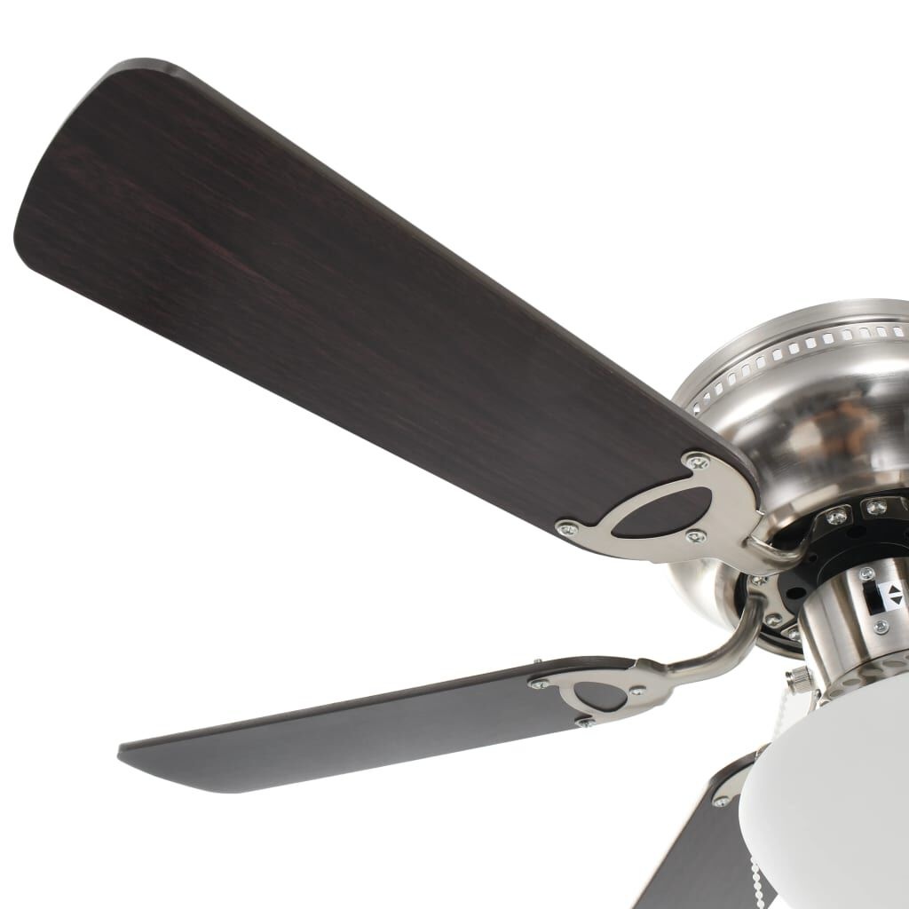 vidaXL Plafondventilator met Lamp Donkerbruin - 51% Korting!