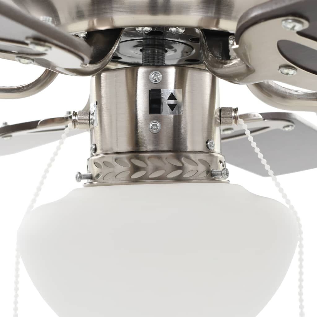 vidaXL Plafondventilator met Lamp Donkerbruin - 51% Korting!