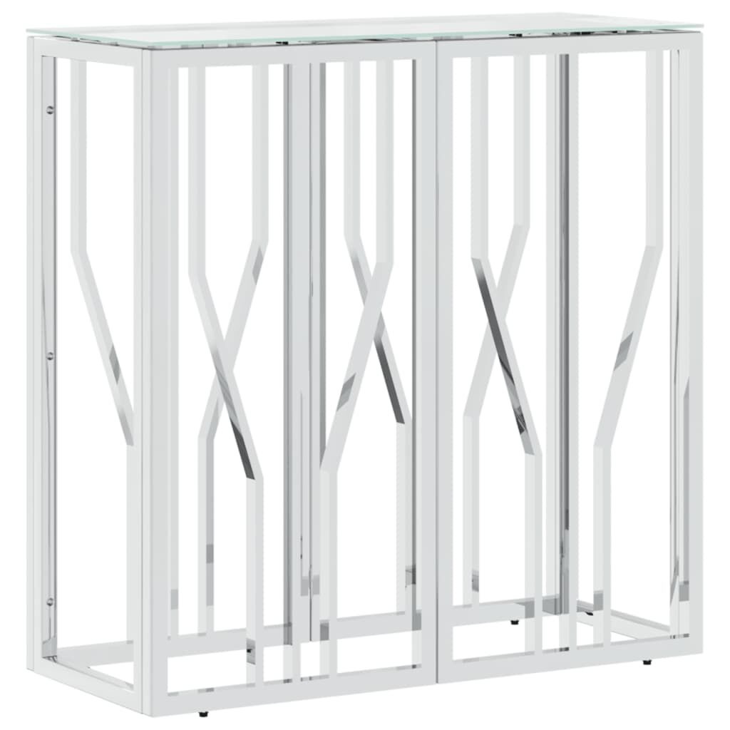 VidaXL Wandtafel RVS/Glas 70cm - 47% Korting! Zo goed als nieuw