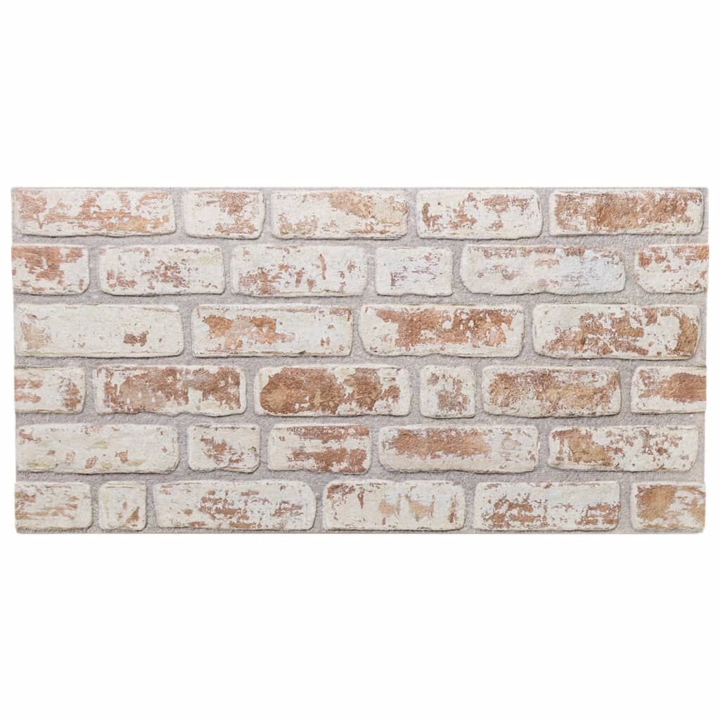 vidaXL 3D Wandpanelen Rood/Wit (10 st) -51% Korting!