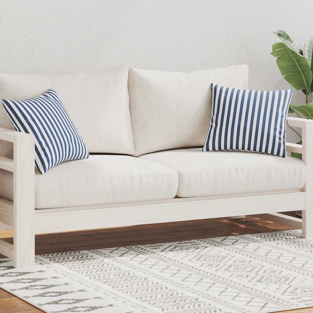 VidaXL Buitenkussens 45x45cm Marineblauw 2st -51% Korting!