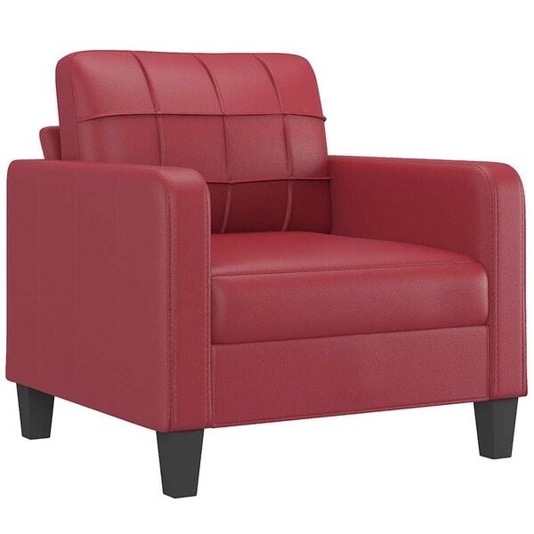 vidaXL Fauteuil Wijnrood Kunstleer - 46% Korting!