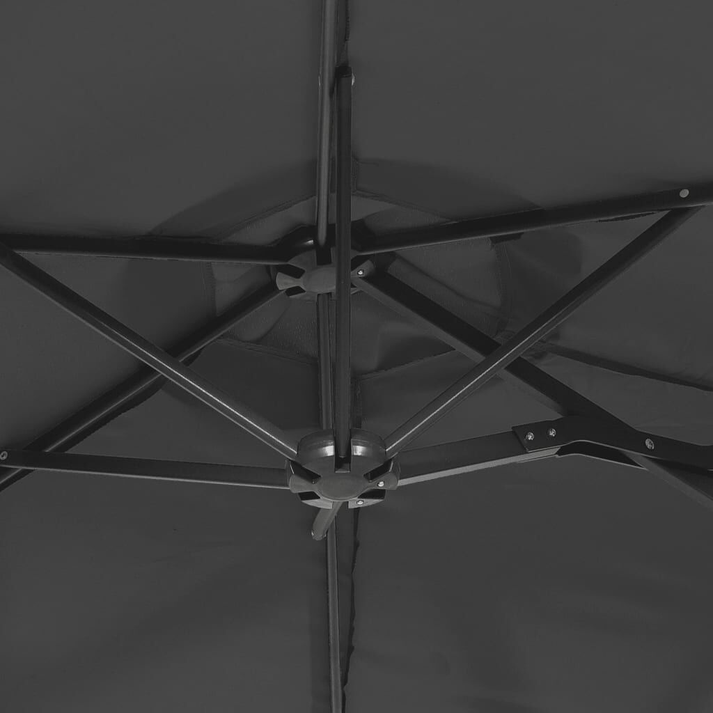 vidaXL Dubbele Parasol Antraciet 316x240cm - 46% Korting!