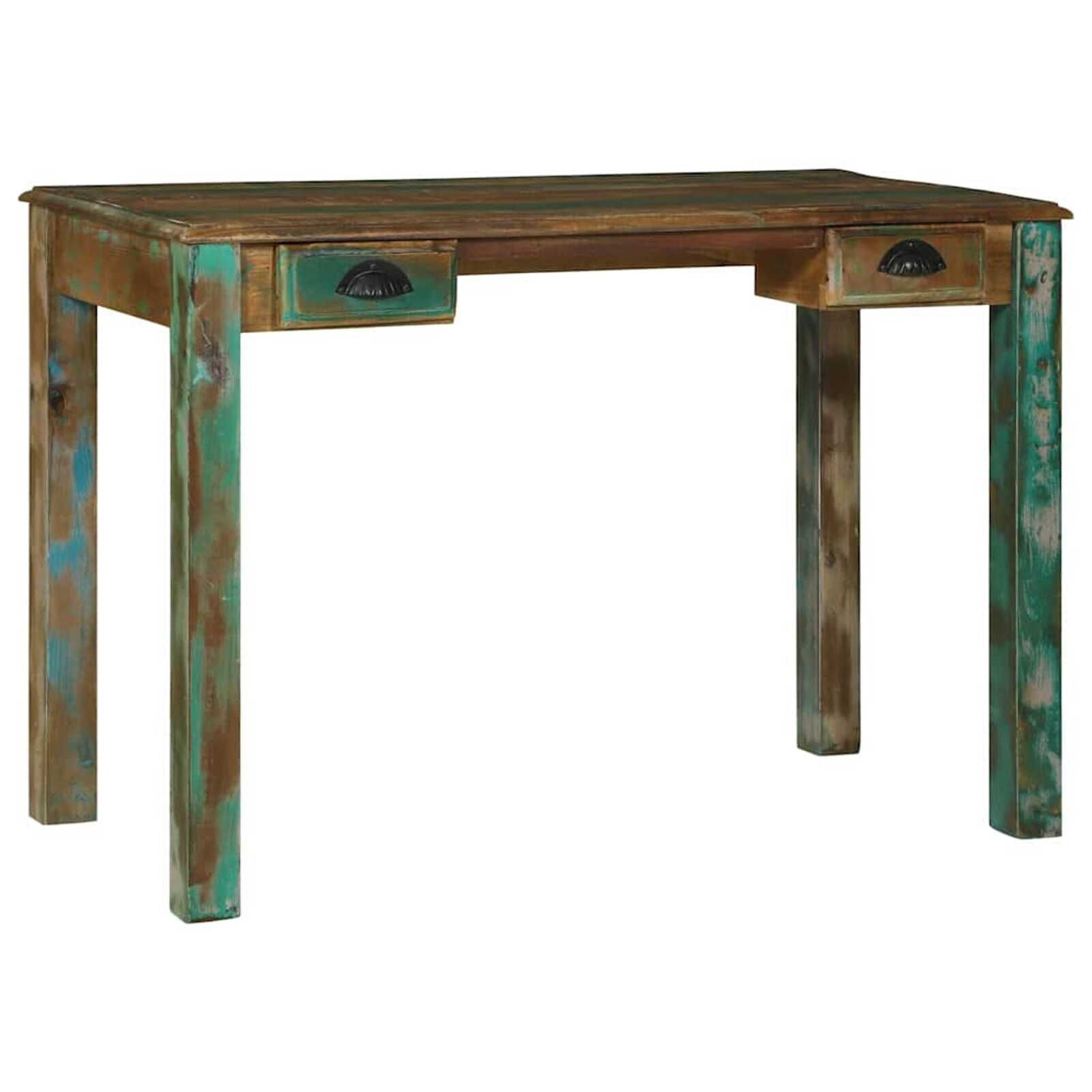 Bureau Gerecycled Hout Bruin 112cm - 51% Korting!
