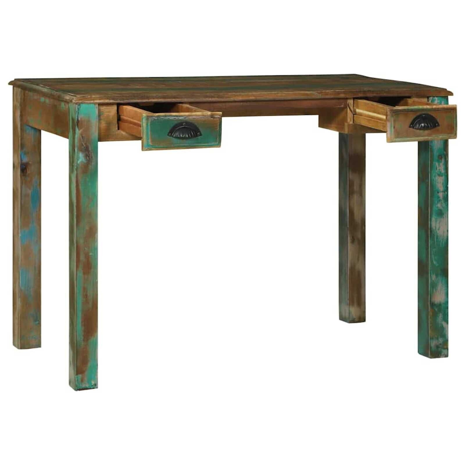 Bureau Gerecycled Hout Bruin 112cm - 51% Korting!