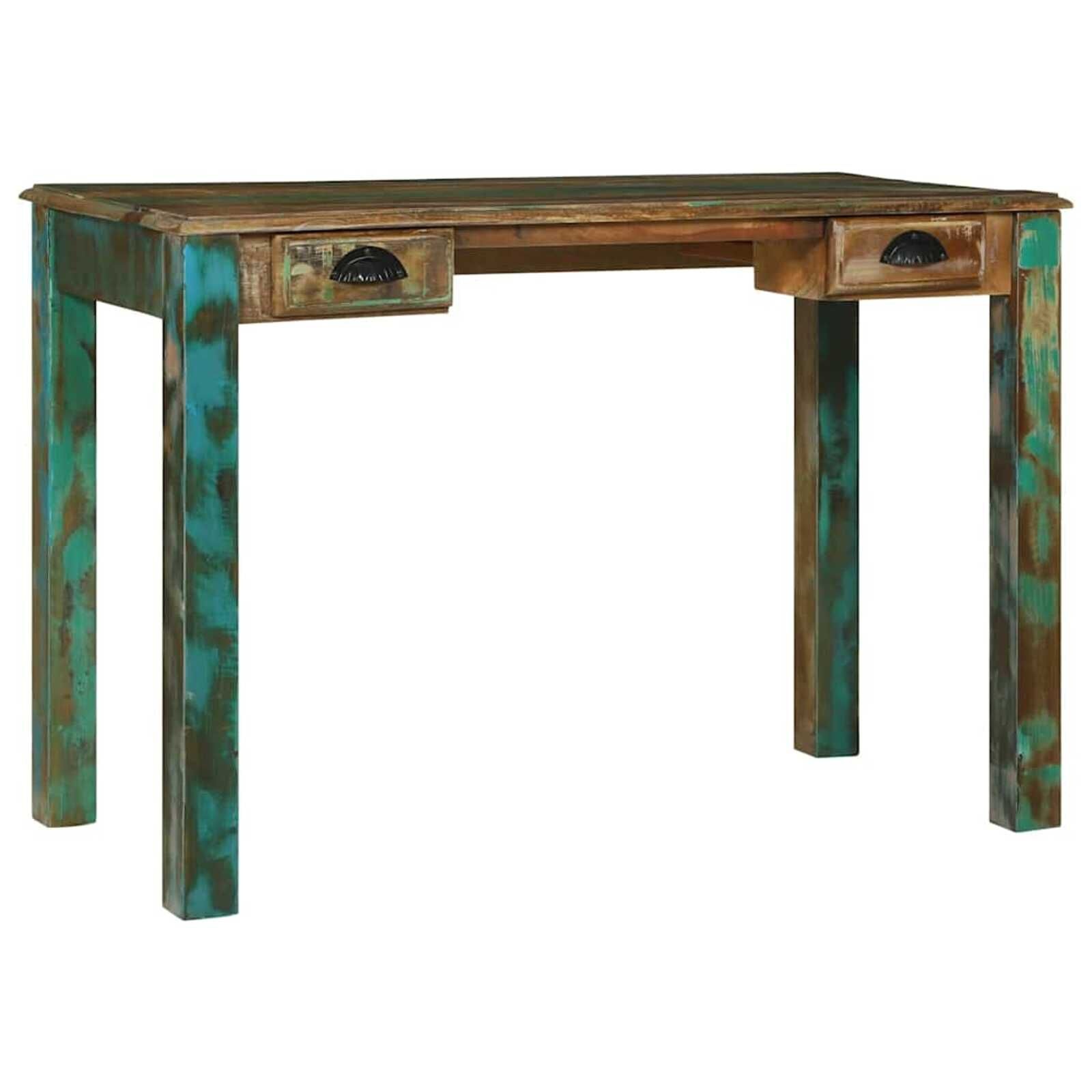 Bureau Gerecycled Hout Bruin 112cm - 51% Korting!