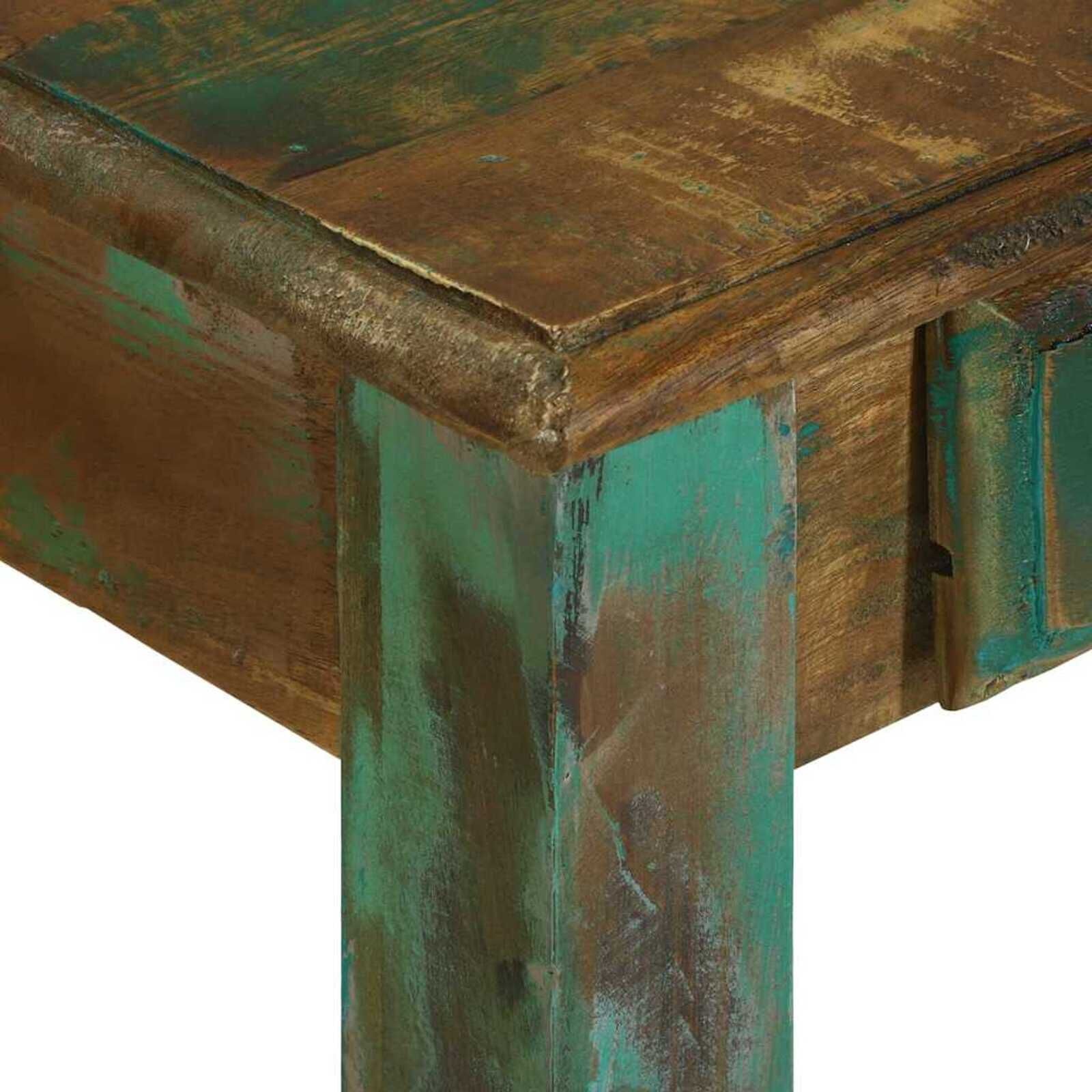 Bureau Gerecycled Hout Bruin 112cm - 51% Korting!
