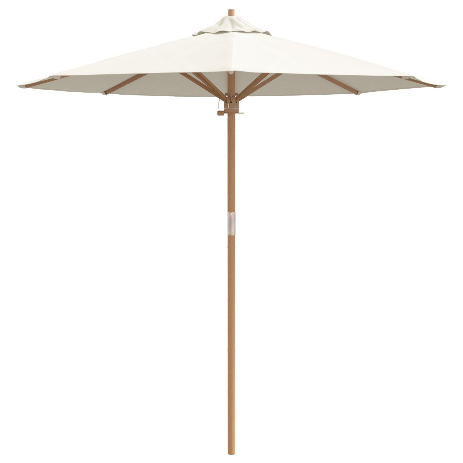 VidaXL Tuinparasol Crèmewit Bamboe - 64% Korting!