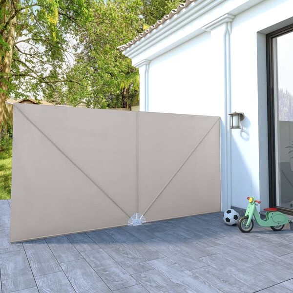 Terrasscherm Inklapbaar Crème 400x200cm - 51% Korting!