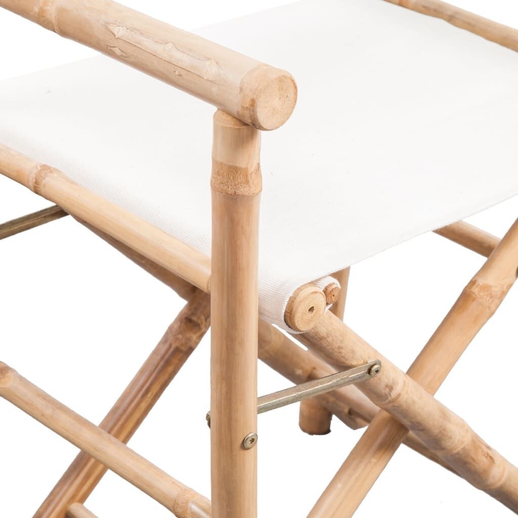 Regisseursstoelen (2 st) Bamboe/Canvas - 40% Korting!