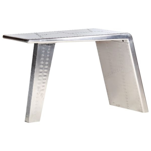 VidaXL Bureau Luchtvaartstijl Zilver - 40% Korting!