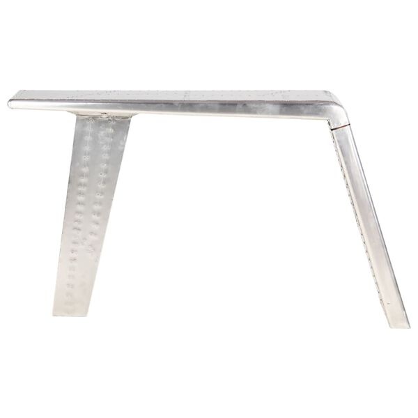 VidaXL Bureau Luchtvaartstijl Zilver - 40% Korting!