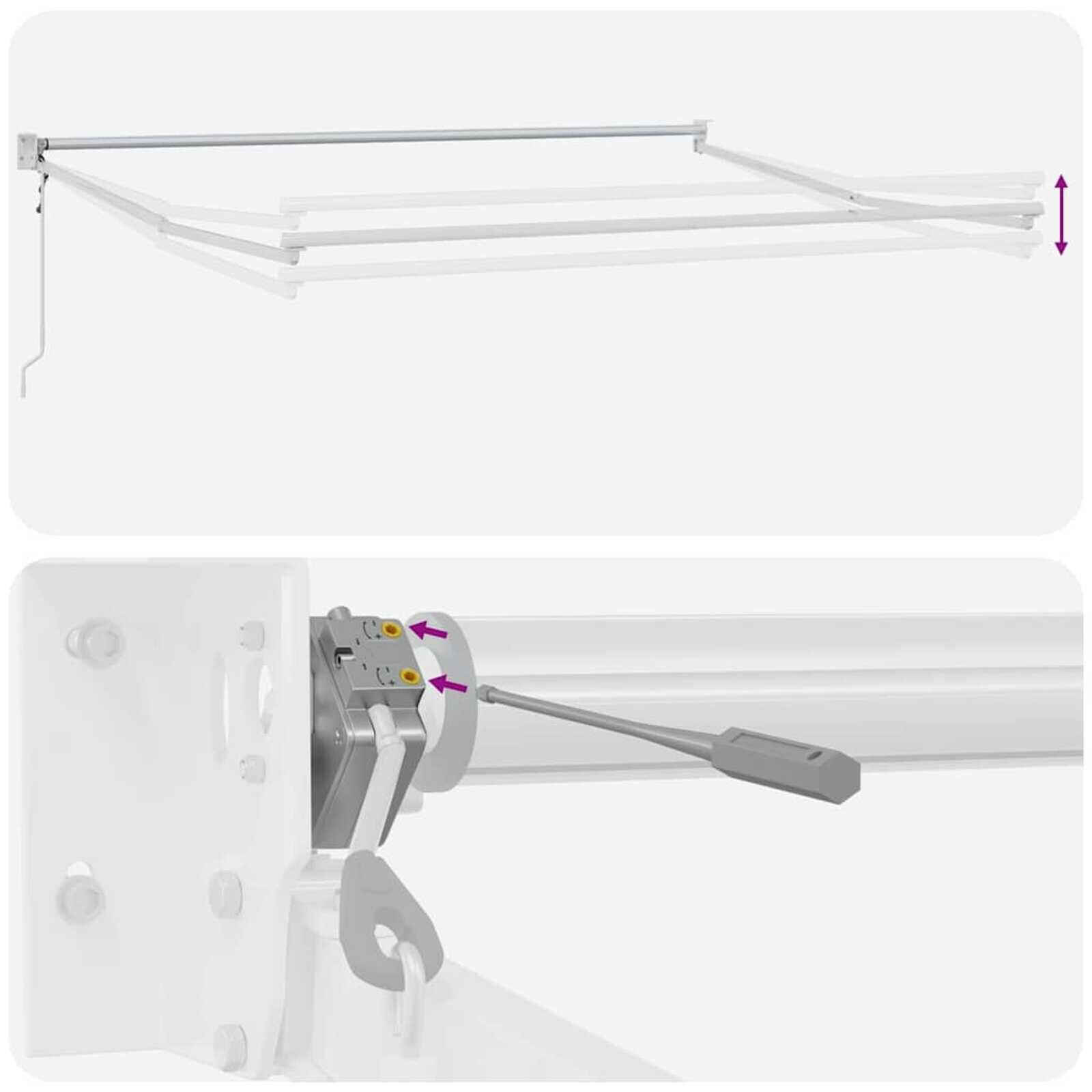 Markies Wit 3x2.5m Metaal - 55% Korting!