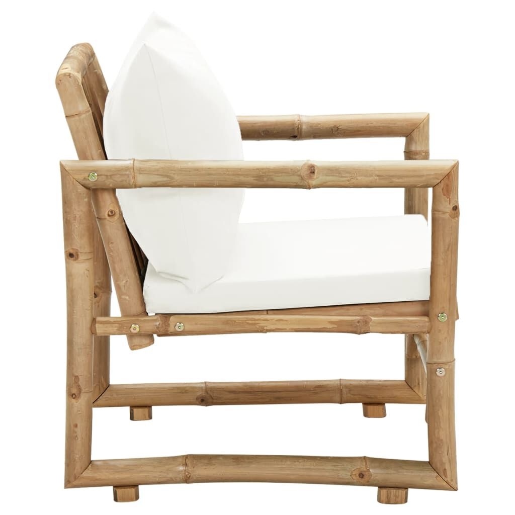 Tuinstoelen Bamboe (2 st) met Kussens - 55% Korting!