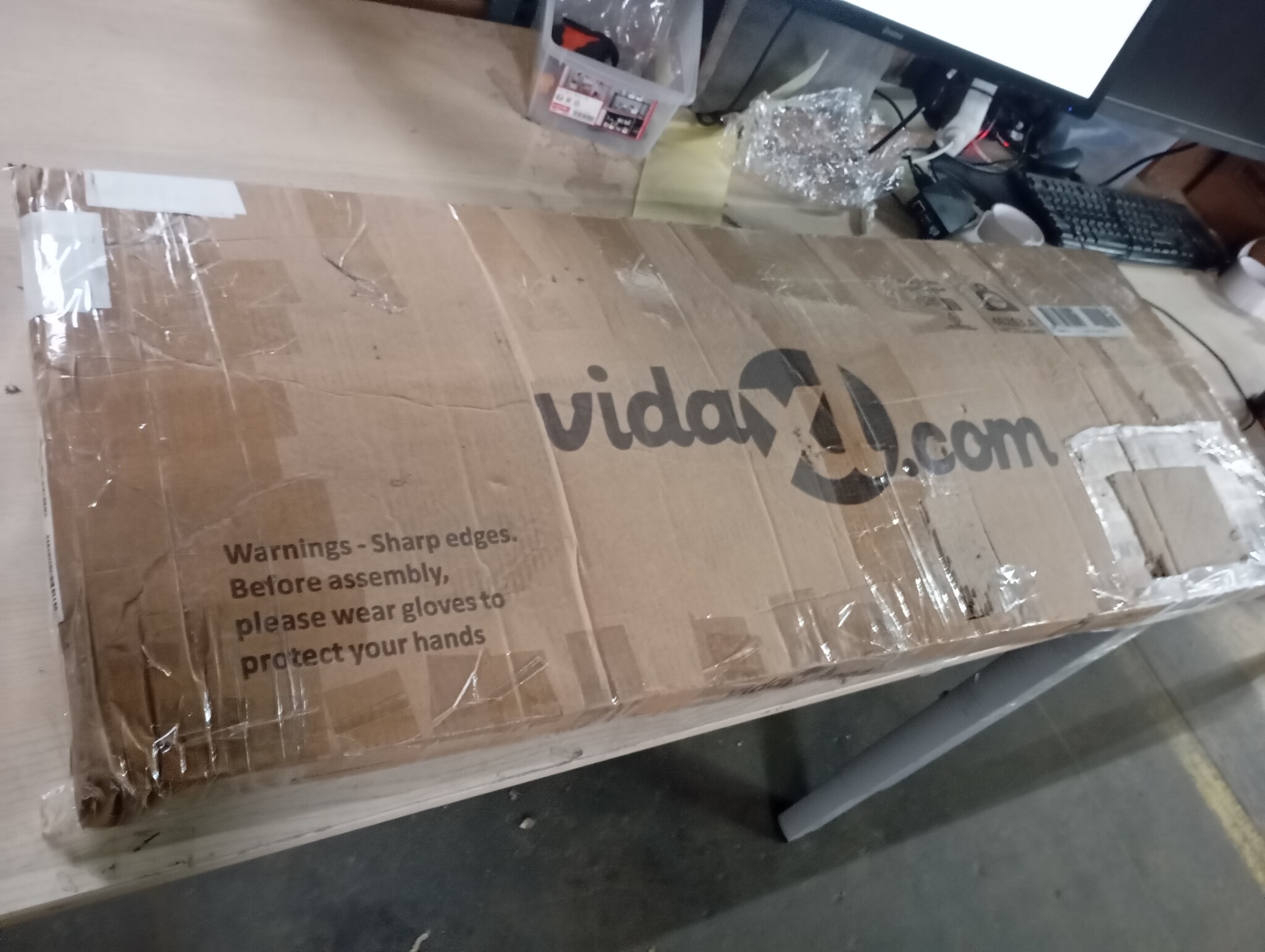 VidaXL Tuinbox Antraciet 129cm - 60% Korting! (Beschadigd)