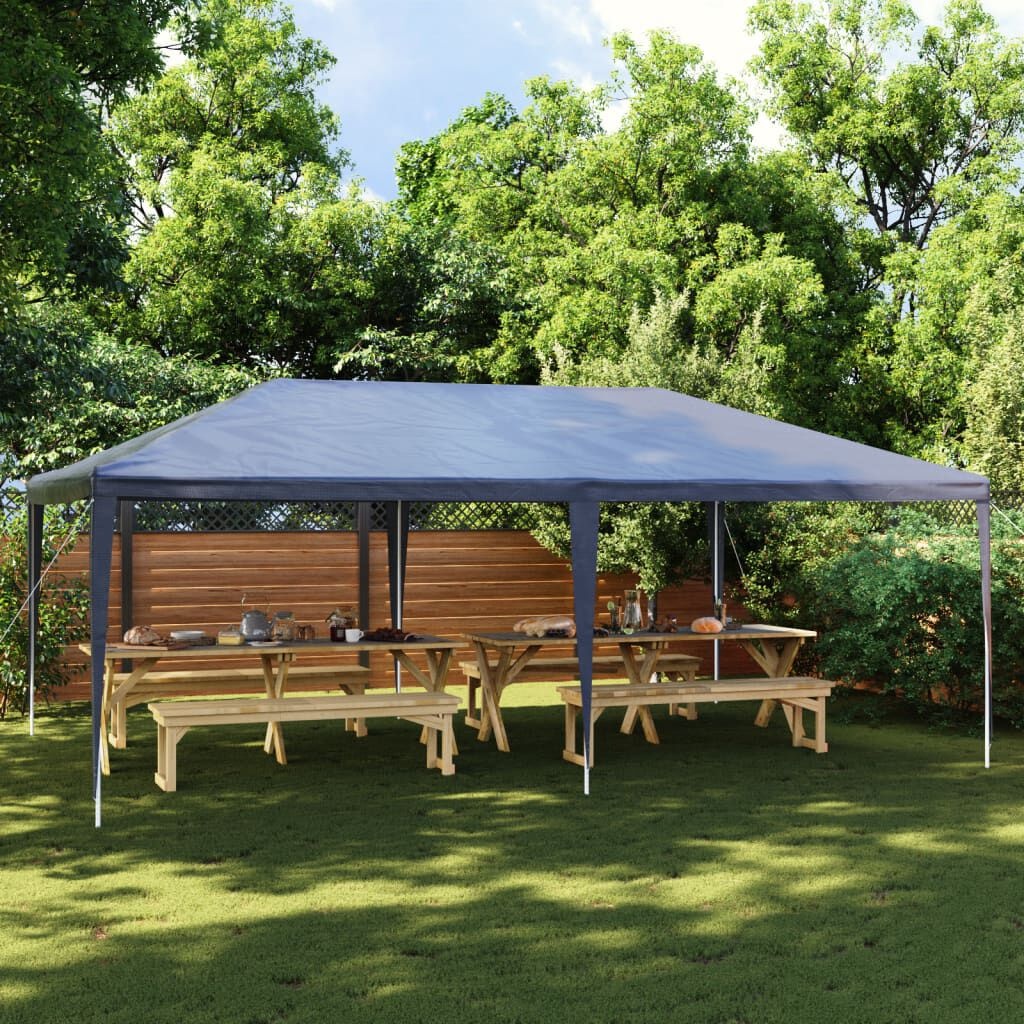 Partytent 4x6m Blauw - 55% Korting! (Krasjes)