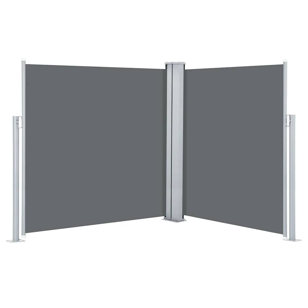 VidaXL Uittrekbaar Windscherm 140x600cm Antraciet -51%