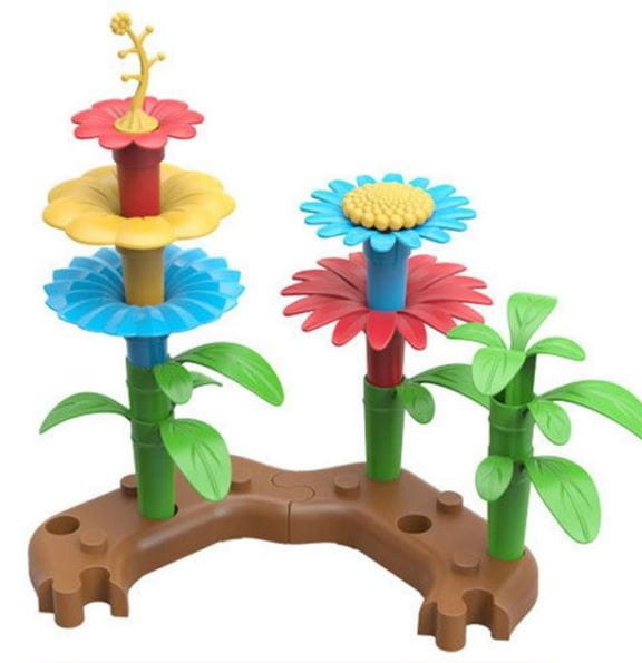 Blokken Puzzel Tuin Bloemen (152 stuks) - 40% Korting!