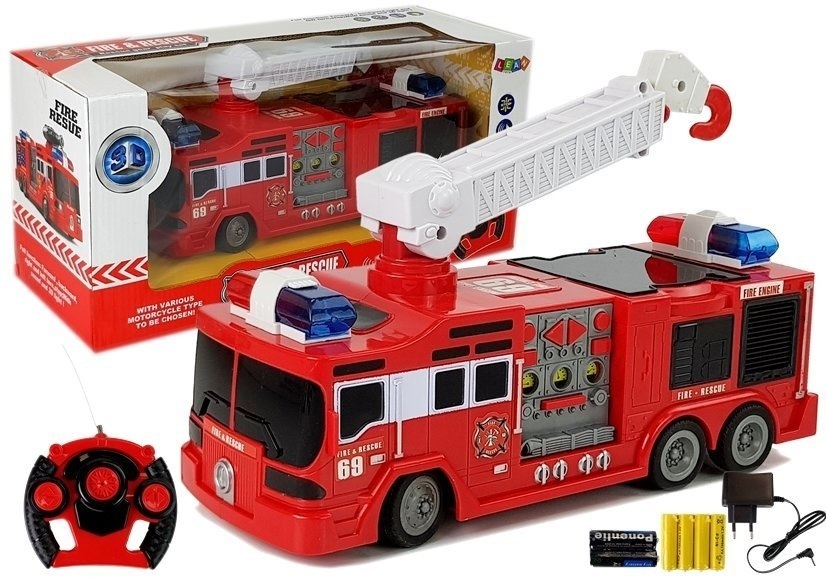 RC Brandweerauto 28cm - Incl. Batterijen! - 40% Korting!