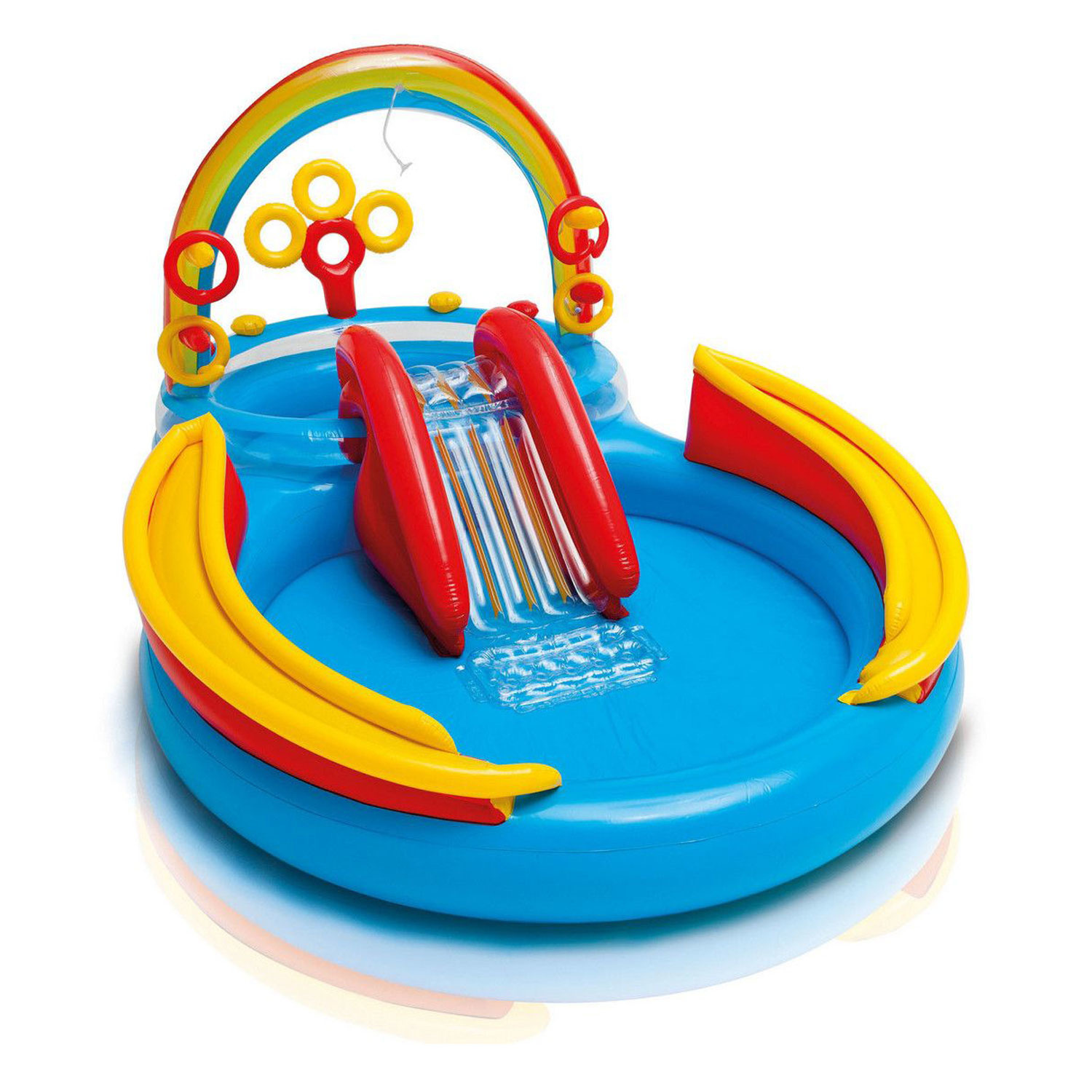 INTEX Regenboog Zwembad met Glijbaan - 40% Korting!