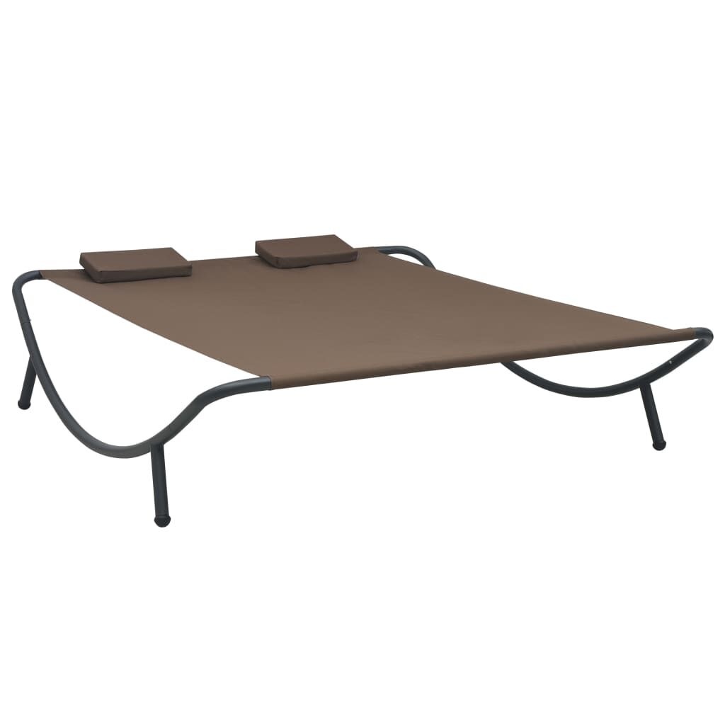 vidaXL Loungebed Bruin - 64% Korting! Relax in Stijl