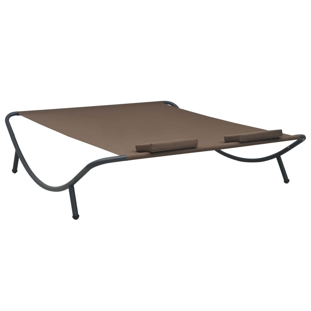 vidaXL Loungebed Bruin - 64% Korting! Relax in Stijl