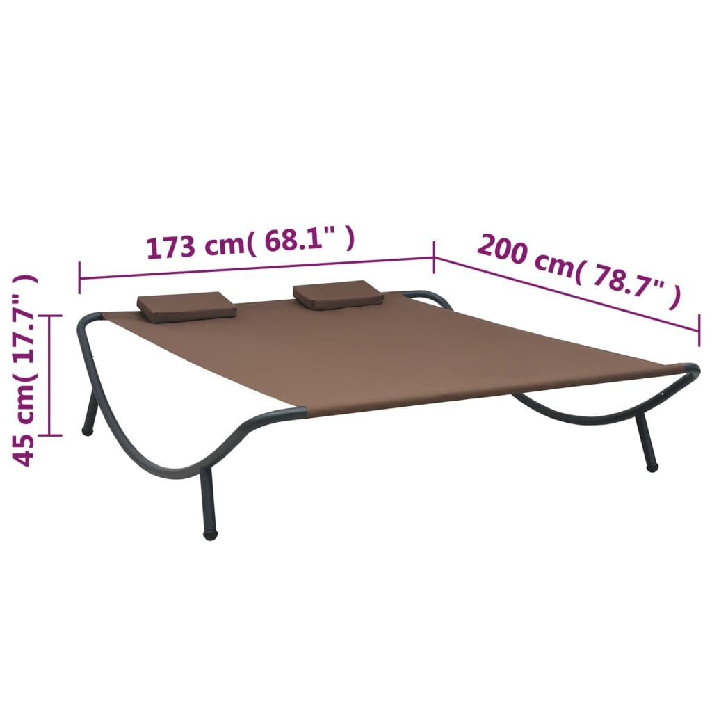 vidaXL Loungebed Bruin - 64% Korting! Relax in Stijl