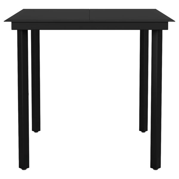 VidaXL Tuintafel Zwart 80x80cm - 51% Korting! (Retourdeal)