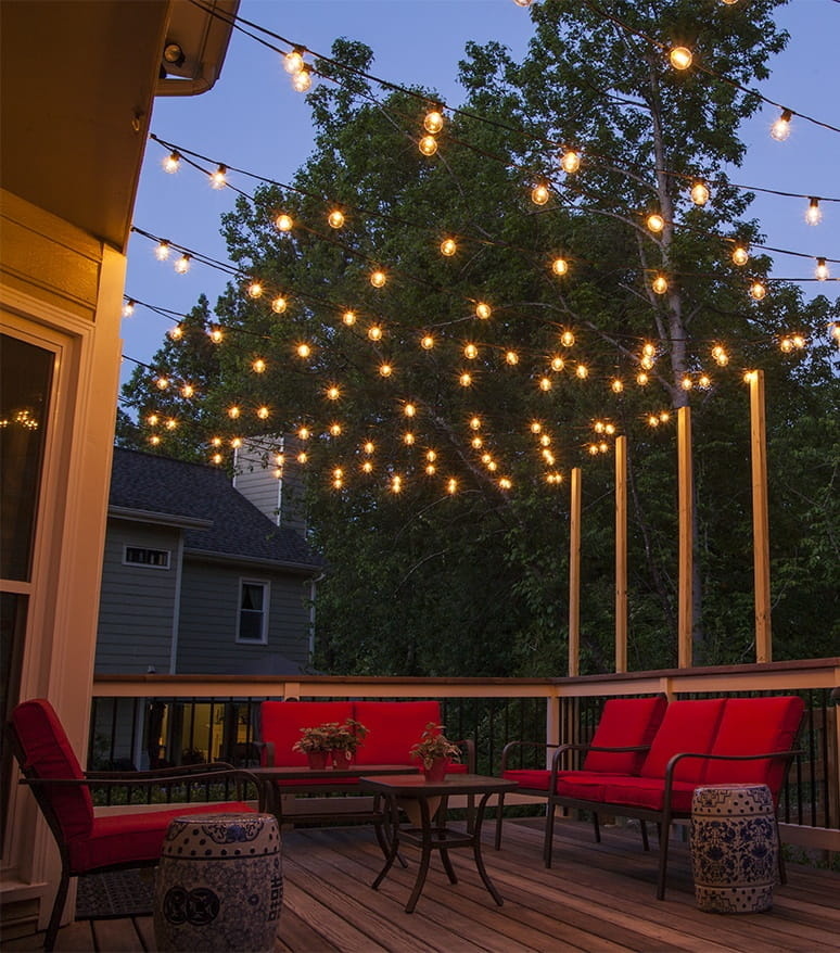 Prikkabel Lichtsnoer Buiten 10m - Warm Wit - 40% Korting!