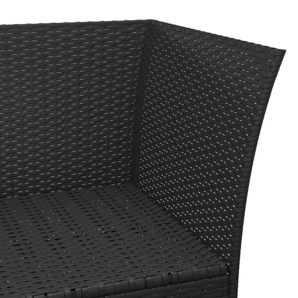 vidaXL Loungeset Zwart 3-delig met Kussens - 35% Korting!