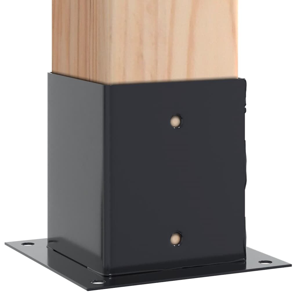vidaXL Spokkels 4 st. 101x101 mm Antraciet - 40% Korting!