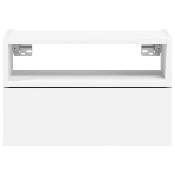 vidaXL Nachtkastjes 2 st wandgemonteerd 45x26x28,5 cm wit