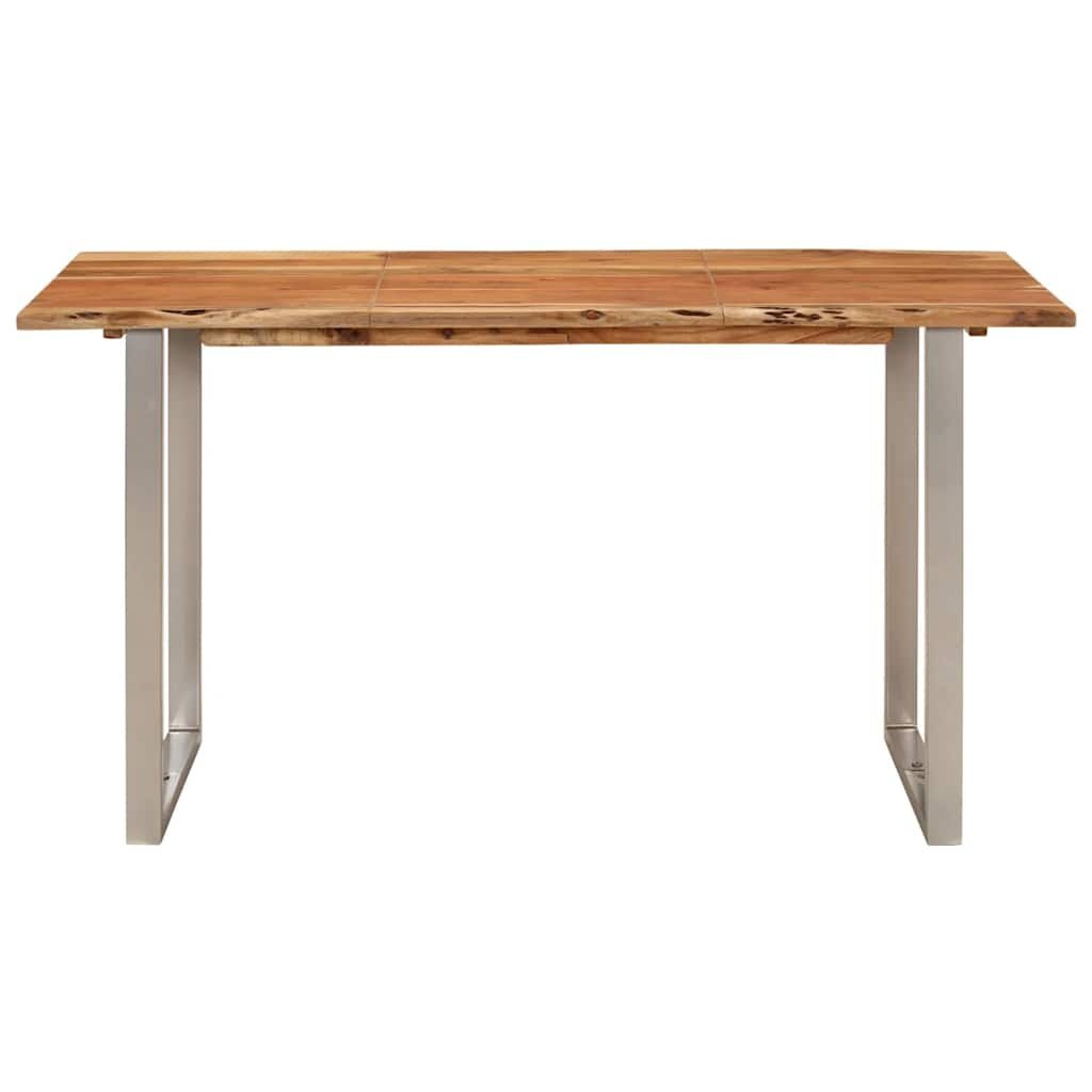 vidaXL Eettafel 140x70x76 cm massief acaciahout