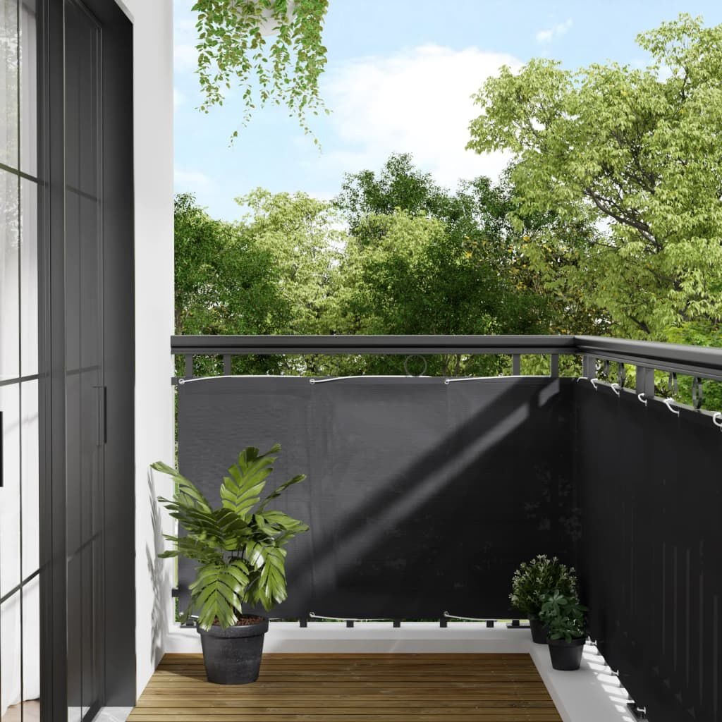 Balkonscherm Antraciet 90x1000cm - 62% Korting!