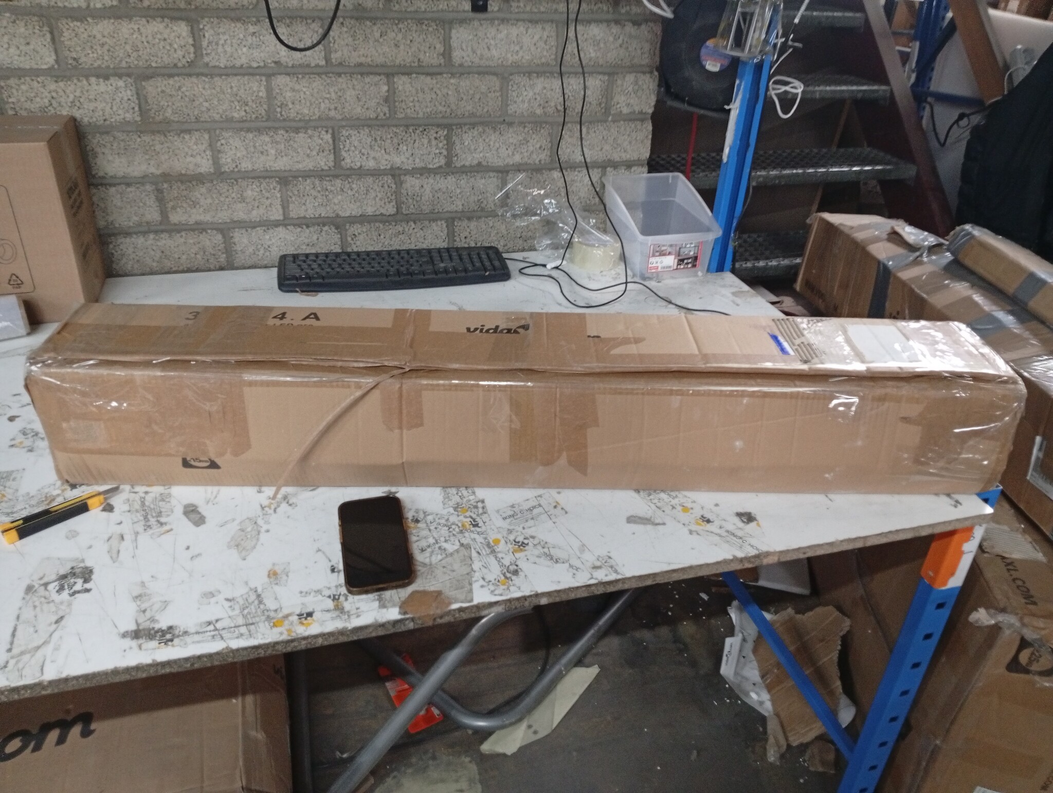 vidaXL Luifel handmatig uitschuifbaar met LED 250 cm antracietkleurig