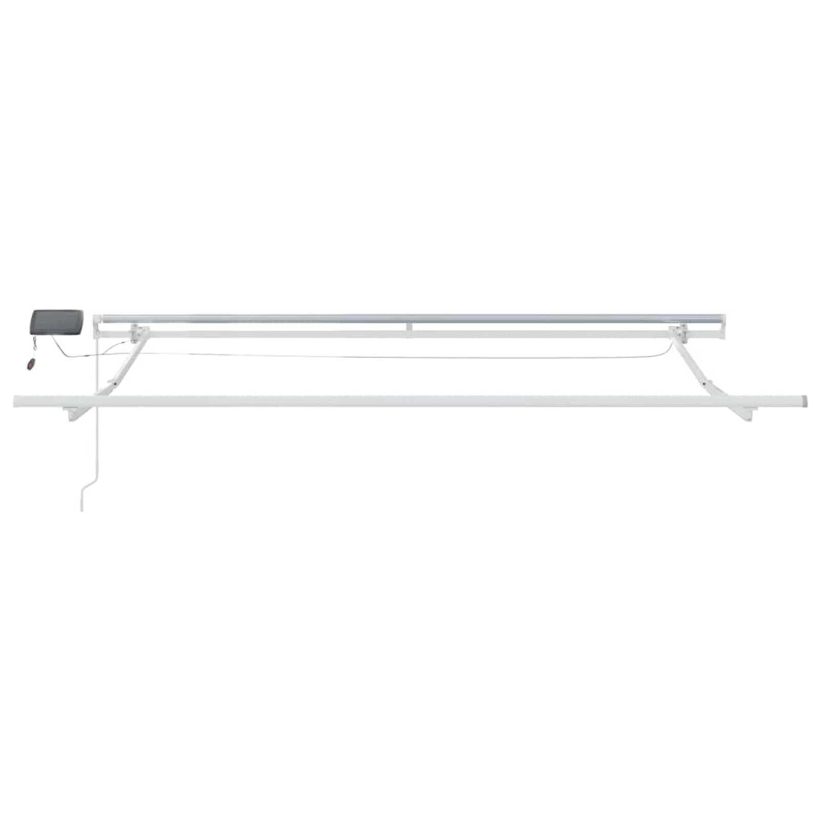 Markies met Handmatig Wit 3 x 2,5 m Metaal