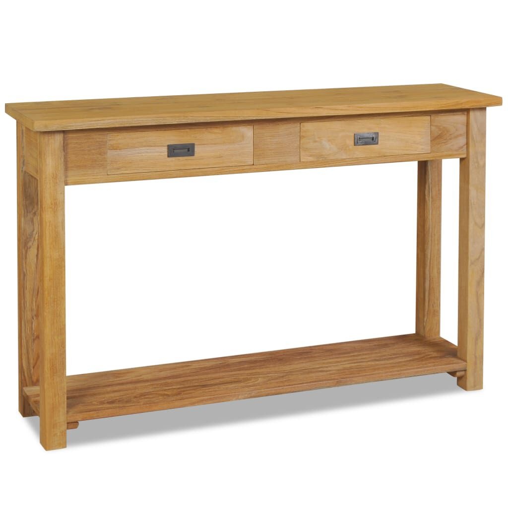 Wandtafel Massief Teakhout 120cm - 40% Korting!