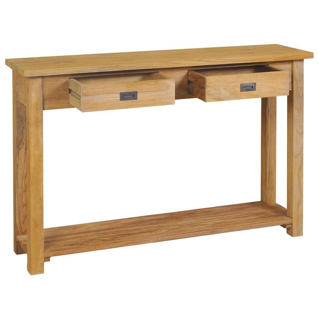 Wandtafel Massief Teakhout 120cm - 40% Korting!