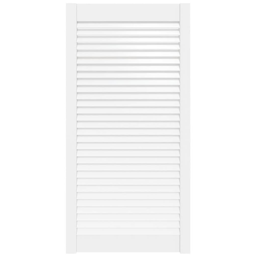 vidaXL Lamellen Kastdeur 99x49cm Grenenhout Wit -55% Korting!