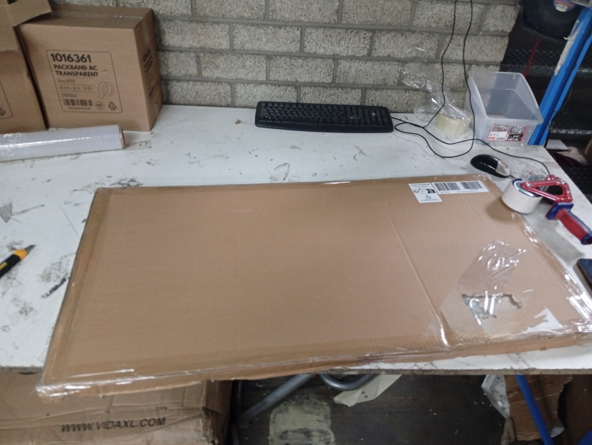 vidaXL Lamellen Kastdeur 99x49cm Grenenhout Wit -55% Korting!