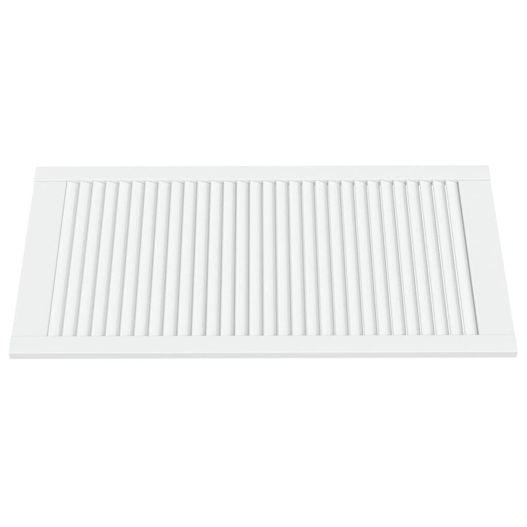 vidaXL Lamellen Kastdeur 99x49cm Grenenhout Wit -55% Korting!