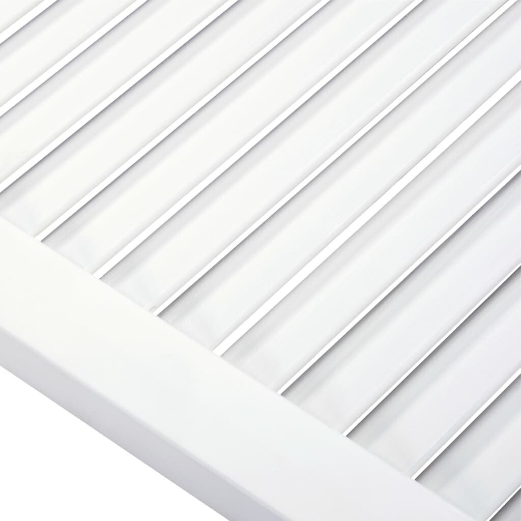 vidaXL Lamellen Kastdeur 99x49cm Grenenhout Wit -55% Korting!