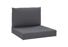 vidaXL Palletkussens Antraciet - 2 Stuks - 40% Korting!